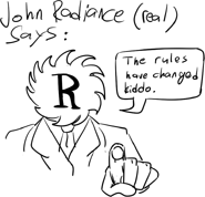 FDT8NzwWYAETwuZ.png (56 KB) A drawing of "John Radiance", the mascot that represents the whole team.
