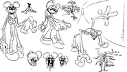 Concept Art for MickMick's second and third phases.