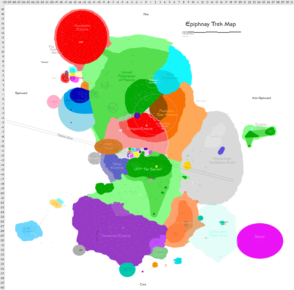 Map Of Known Space The Map Of Known Space | Trek Creative Wiki | Fandom