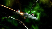 Enterprise-E greift mit Romulanern die Scimitar an