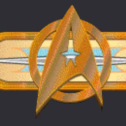 Emblem Star Trek Abzeichen Logo Vereinte Föderation der Planeten