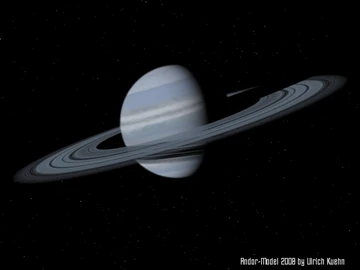 Der Gasriese Andor mit seinem auffallenden Ringsystem