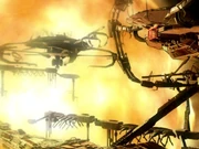 Die Vernichtung der Monac-Schiffswerft.