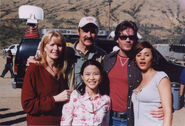 Lee with the cast