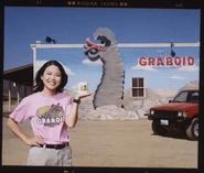 Lee on the set