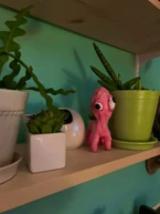 A decorative sculpture of Lil’ Nugget made by Trevor.