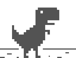 Play google chrome T-Rex dinosaur game without turning off internet 