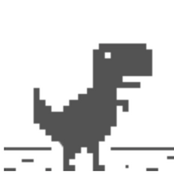Novo game do dinossauro que pula cactos 