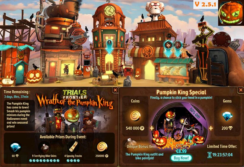 trials frontier ghost missions Even Halloween