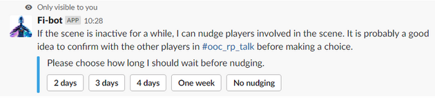 Nudge confirmation