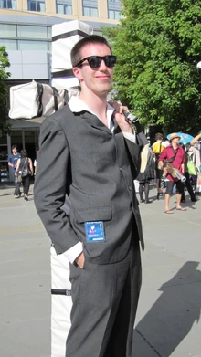 Человек, изображающий Вульфвуда, на FanimeCon 2010.