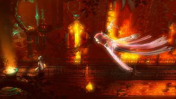 The Skeleton Wizard attacking