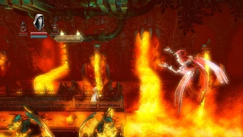 The Skeleton Wizard raising the lava