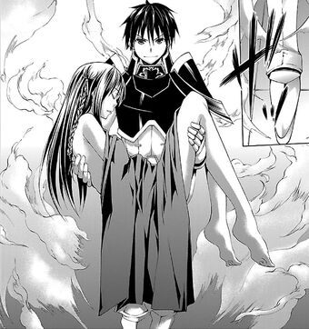 Return Of Saint Confusion Trinity Seven Wiki Fandom But abyss has a demon lord weapon of his own caina, the red emperor sword! trinity seven wiki