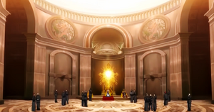 Papal throne room