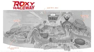 Concept art for Roxy Raceway.