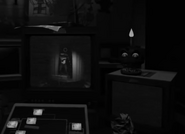 Nightmare Cupcake seen on Night Five of the FNaF 1 mode.