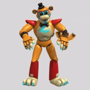 Glamrock Freddy shaking from overheating.