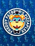 A wall decal of Freddy.