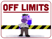 An "Off Limits" Helpy sign.