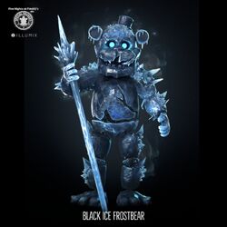 3D file FNAF / FIVE NIGHTS AT FREDDY'S Freddy Frost Bear Black Ice