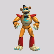Glamrock Freddy's soft-jumpscare animation.