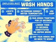 An alternate version of the "Wash your Paws" poster.