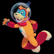 A cutout of Glamrock Freddy.