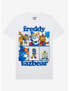 Freddy featured alongside Glamrock Freddy on the Freddy Grid shirt.