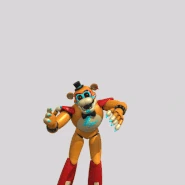 Glamrock Freddy's jumpscare animation.