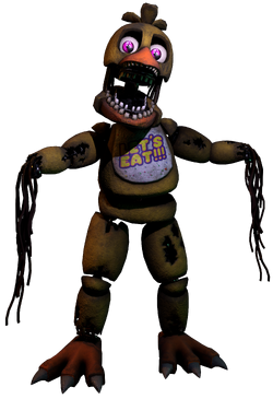 UCN Withered Chica in ventilation transparent background PNG