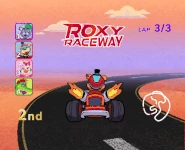 A Freddy banner for Roxy Raceway.