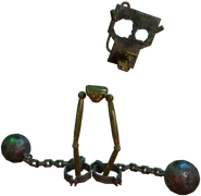 A render of Great Escape Golden Freddy's endoskeleton.