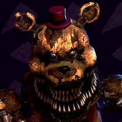 Nightmare Fredbear Color Palette