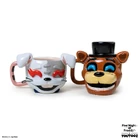 The Vanny mug alongside the Freddy mug.