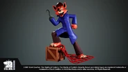 A reference image of the Captain Foxy statue.