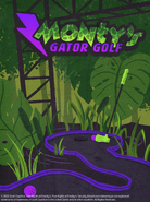 A poster for Monty's Gator Golf.
