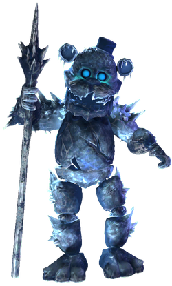 3D file FNAF / FIVE NIGHTS AT FREDDY'S Freddy Frost Bear Black Ice