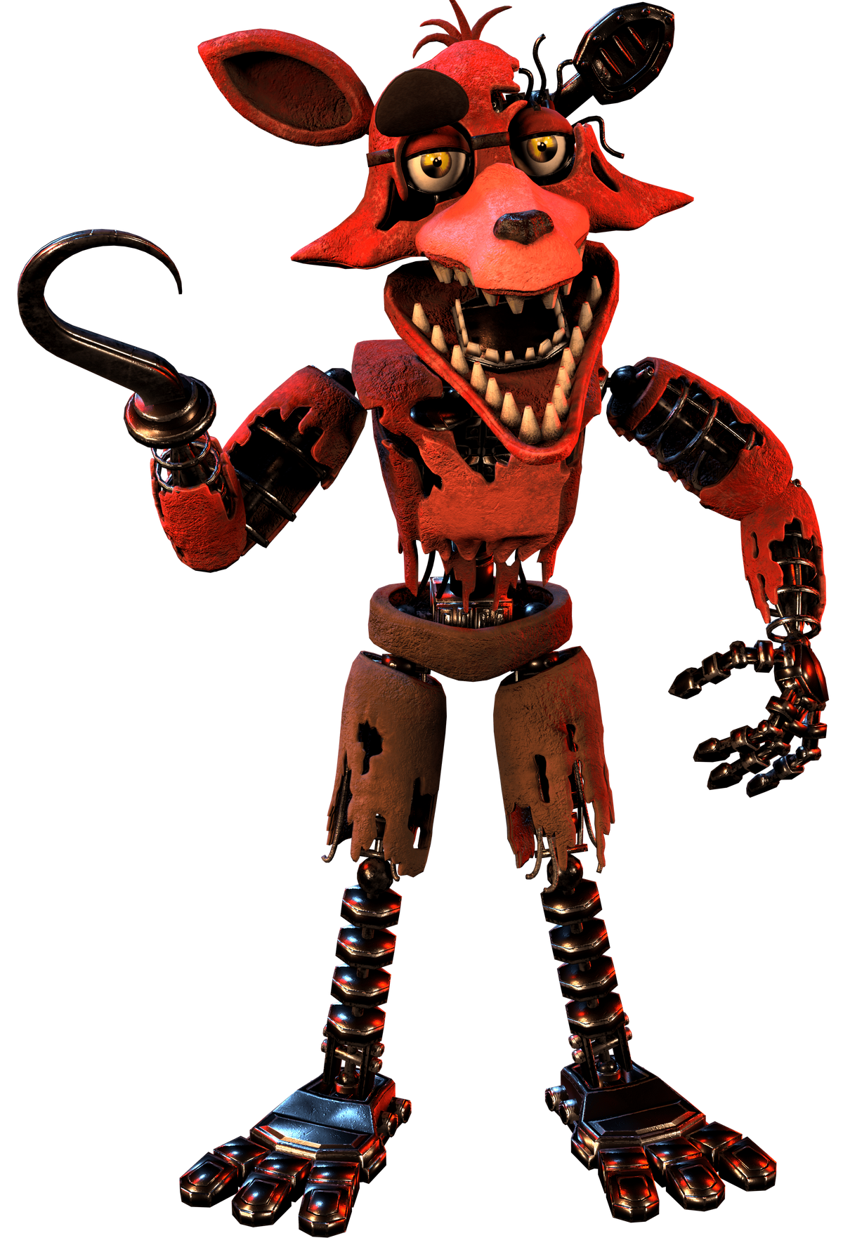 Solve FNAF 2- Withered Foxy jigsaw puzzle online with 54 pieces