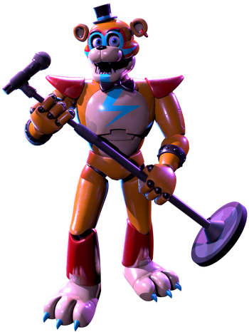 Rockstar Freddy in fnaf ar. (lefty render by triple a fazbear wiki) :  r/fivenightsatfreddys