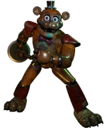 An alternate render of the upgraded Freddy with only the Chica upgrade.