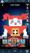 8-Bit Baby as she appears when switching her CPU.