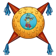 Glamrock Freddy on a piñata.