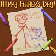 A drawing presumably made by David showcasing him and Edwin.