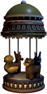 Bonnie as part of the carousel along with Freddy, Chica and Foxy.