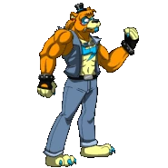 Freddy's finishing attack animation.