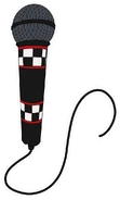 A decal of Freddy's microphone.
