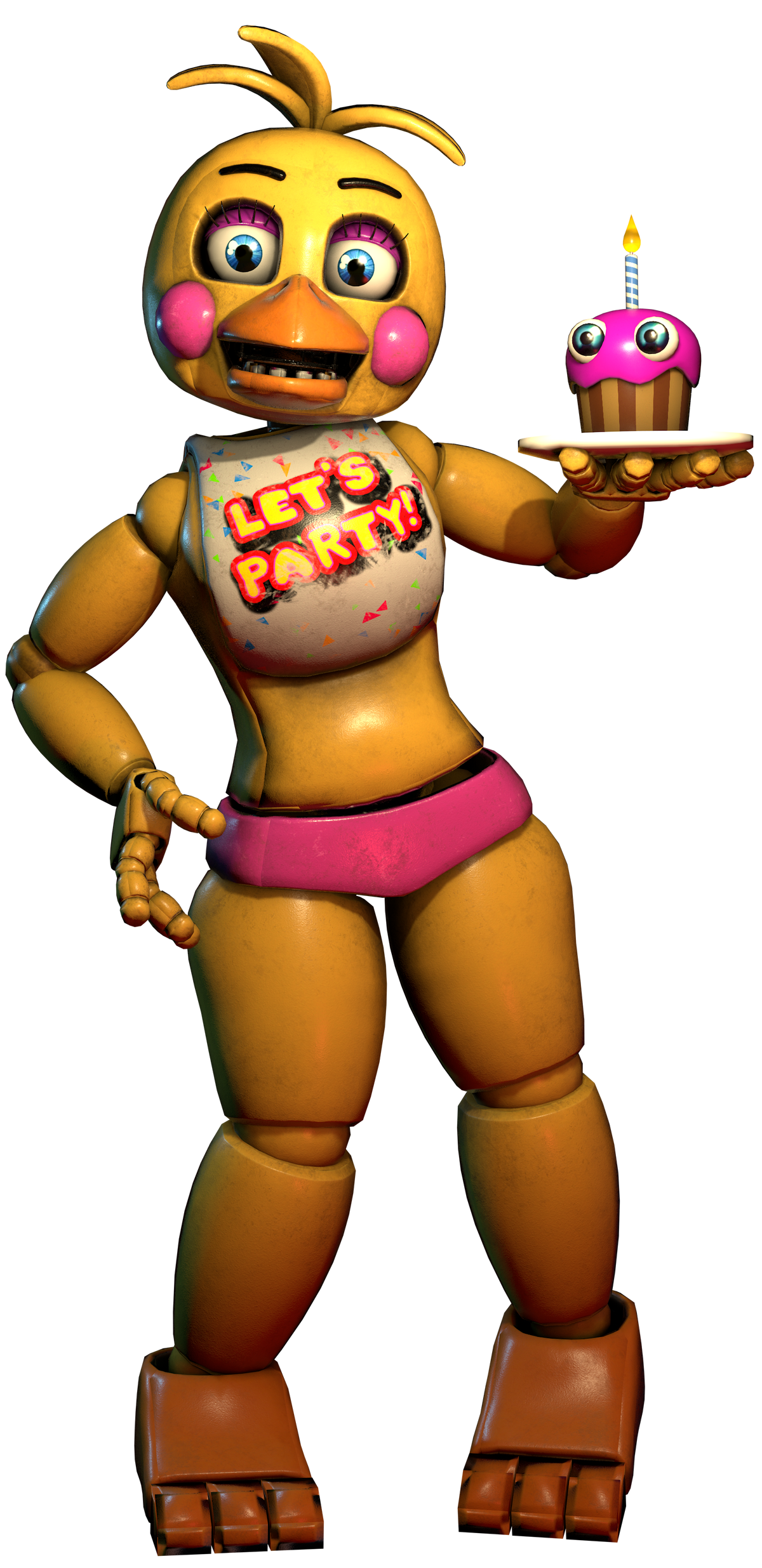 Toy Chica Png - Fnaf 2 Toy Chica Full Body, Transparent Png - 728x1024  (#6405354) - PinPng