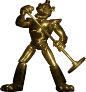 A render of Glamrock Freddy's statue.