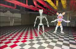 196615 - artist needed, safe, lolbit (fnaf), animatronic, bird, canine,  chicken, fictional species, fox, galliform, mammal, robot, five nights at  freddy's, chicbit (fnaf), duo, eyes closed, female, female/female, funtime  chica (fnaf), happy